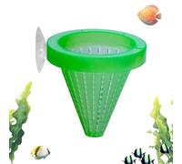 Fish Feeder, Suction Cup Aquarium Red Worm Bowl - Fish Tank Feeding Bowl, for Living Room Tabletop Foyer Entryway Bedroom Landscaping Home