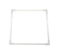 Fish Feeding Ring, Aquarium Finfish Feeder Band, Square Floating Design, Transparent Clean Rationing Tool, Keeps Food in Place for Freshwater Saltwater Tanks Home Decor Use 9.1x9.1x0.47 inches