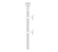 Fish Feeding Tube - 7.87inch Acrylic Shrimp Feeder | Transparent Aquarium Feeding Tool - Spill Proof Food Dispenser for Dwarf Shrimp Crayfish Freshwater Saltwater Tanks