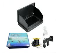 Fish Finder Pare-soleil écran IPS 4,3" pour HD Fish Finder 4.3 | Objectif grand angle de 175 degrés, couverture complète sous l'eau, tache facilement les poissons, pour l'exploration en mer