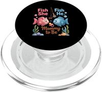 Fish he Or Fish She mom be Gender Reveal Ocean Baby PopSockets PopGrip pour MagSafe