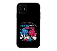 Fish He Or Fish She Mommy to Be - Gender Reveal Baby Shower Coque pour iPhone 11