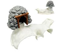 Fish Hideouts For Aquarium, 10x21x14cm Shrimp Hideaway Landscape Decoration | Protective Underground Tunnel | For Betta Guppy Cory Small Cichlid Catfish Hiding Reptile Hermit Crab Terrarium Refuge