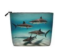 fish in the deep sea Trousse de toilette et cosmétique pour femme, trousse de toilette unisexe, sac de rangement pour soins personnels