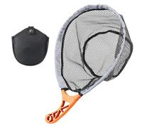 Fish Landing Net, Folding Bass Trout Lattice, Mesh Netting, Catching Bass Catfish Salmon, Freshwater Lake River Use, Kayak Boat Gear, Mountain Streams Camping Tool, 46x34x18 cm