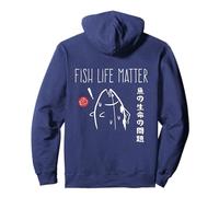 Fish Life Matter. Japanese Tuna Art Fisherman Marine Biology Sweat à Capuche