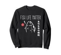 Fish Life Matter. Japanese Tuna Art Fisherman Marine Biology Sweatshirt