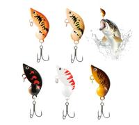 Fish Lures - Fishing Lures Kit | 5 Piece Walleye Gear Swimbait Trout Attract for Shrimp Catfish Crappie Salmon Saltwater Freshwater Outdoors Men | 5 Piece Swimbait Walleye Minnow Leech Crawler Maggot
