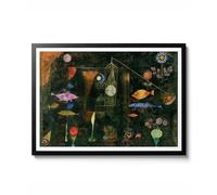Fish Magic par Paul Klee, 1925 Art mural abstrait, décoration moderne Bauhaus, poster en forme de poisson et de fleur, idée cadeau pour les amateurs d'art, mat d'archivage, A4 (impression uniquement