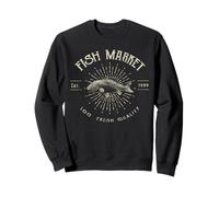 Fish Market Est 1999, millésime de qualité 100% fraîche Sweatshirt