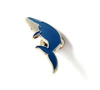 Fish Ocean Sea Baleen Broche en métal émaillé avec mammifères marins