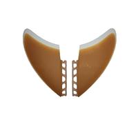 Fish Plate Twin Fins Fiberglass Surfboard 2 Pcs Set Performance Glass (PG) Surf Fin,Compatibilité Universelle(For FUT Box)
