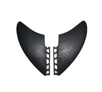 Fish Plate Twin Fins Fiberglass Surfboard 2 Pcs Set Performance Glass (PG) Surf Fin,Compatibilité Universelle(For FUT Box-03)
