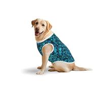 Fish Scale. T-shirt imprimé doux pour grands chiens, vêtements confortables en coton pour animaux domestiques, pull pour chien, t-shirt sans manches (3xl-5XL)