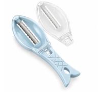 Fish Scaler with Collection Container, Fish Scales Brush Peeler (blue) | Fast Fish Scale Remover, Fast Remove Fish Scale for Kitchen Fish Cleaning Tools
