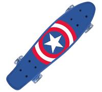 Fish-Skateboard 55 cm, Planche antidérapante, légère, Stable de 20 à 50 kg (Marvel Avengers Captain America 2)