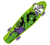 Fish-Skateboard 55 cm, Planche antidérapante, légère, Stable de 20 à 50 kg (Marvel Avengers Hulk)