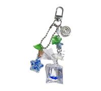 Fish Star Wishes Bouteille Acrylique Porte-clés Léger Sentimental Star Porte-clés