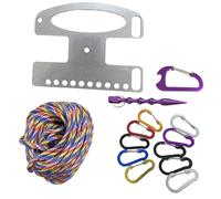 Fish Stringer, Fishing Gear, Portable Angling Tackle Tool Lightweight Easy Carry, Secure Hook Clip System Freshwater Saltwater Use, Fishing Accessory for Lake and River Pond Stream, 5.12x4.02 inches