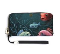 Fish Talk Art Sac fourre-tout tendance, sac à main à bandoulière, sac à main pour femme, sac de rangement mignon pour femme
