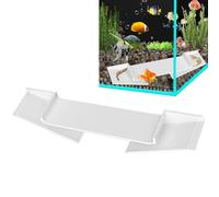 Fish Tank Cave, Aquarium Tunnel Shelter Tube, Large Corner Underground Dome 9.4x5.3x3.1 inches Triangle Curve Hole for Reptile & Aquatic Terrarium Terrace Use