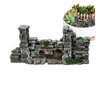 Fish Tank Decor - Resin Crumbling House Aquarium Ornament
