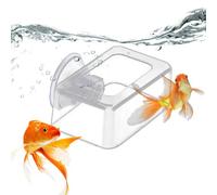 Fish Tank Feeder, Acrylic Fixed Food Dispenser, Wide Feeding Area Tool for Floating Or Flake Fodder, Automatic Fish Tank Serving Accessory Aquariums, Determinate Position