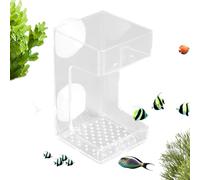 Fish Tank Feeder - Aquarium Feeding Dish for Easy Fish Care | Clear Suction Cup Bowl with Stable Base, Food Tray for Turtles Betta Shrimp Tetras Freshwater Saltwater Tanks Home Office Use