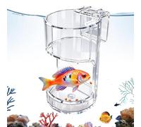Fish Tank Feeder Box - Transparent Food Bowl Holder