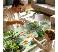Fish Tank Filter, Aquarium Corner Filtration Box, 6.89 inches Small Tanks, Internal Corner Filter for Betta and Shrimp, Space-Saving Water Cleaner for Home Office Apartment Bedroom Living Room