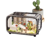 Fish Tank, Small Clear Acrylic Betta Aquarium Bowl, Compact Animal Container, Ideal for Shrimp, Snails, Turtle, Aquatic Plants, for Desktop, Home, Or Offices Decoration