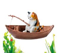 Fish Tank Statue Realistic Cute Flating Landscaping Helps Keep F Sculpture