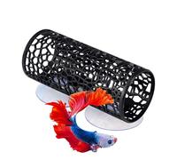 Fish Tank Tunnel Decor, Betta Suction Tunnel, Secure Hollow Resting Shelter, Aquatic Habitat Décoration, Pet Comfort Solution, Suitable for Cichlids Crayfish Betta Home Dorm Apartment Aquarium