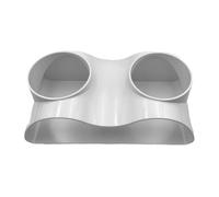 Fish Tank Underground Cave - 17,5 x 8,8 x 5,8 cm ABS - Décoration réaliste pour aquarium | Couleurs noires et blanches, trou rond 6,5 cm, spot imperméable et habitat interactif