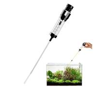 Fish Tank Vacuum, Gravel Cleaner Aquariums, 1.57x6.3 inches Manual Suction & Pump Waste Remover, Efficient Cleaning Feeder for Freshwater, Saltwater Ponds, Reef Tanks, and Aquatic