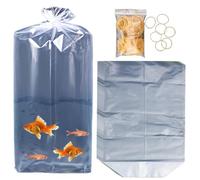 Fish Transport Bags, Fish Shipping Bags, 50x Clear Leak-Proof Live Fish Bags, Durabl'e Aquarium Shipping and Transport Pouches, Thickened Design for Home, Aquariums, and Fish Shops