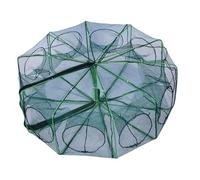 Fish Trap Cage, Foldable Net, 9.84x23.62 inches Escape-Proof Design, Durable Crab Trap, Basket Fishing Nets for Crawfish Lobster Crayfish in Freshwater River Lake Pond Beach Kayak Camping