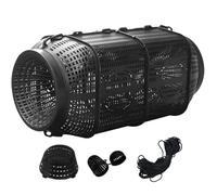 Fish Trap, Foldable Crayfish and Crab Catching Cage with Entry Holes, Durable Mesh Fishing Net for Eel, Shrimp, Turtles in Lake, Pond, River, Saltwater Or Freshwater Outdoor Survival Use