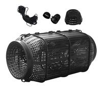 Fish Trap, Portable Crayfish Traps, 12.4x7.48x7.48 inches Crab Cage Build & Space Saving Design, Fishing Accessories for Catching Eel, Shrimp, Turtle, Lake, Pond, Fishing Trips, Saltwater, Freshwater
