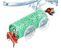 Fish Tunnel for Aquarium- Suction Hollow Tube Shelter, Safe Hammock Cave Habitat Decor | Betta Shrimp, Aquarium Hiding Tube Toy | Cichlids Crayfish Home Dorm Apartment Office