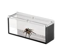 Fish Viewing Box, Acrylic Fish Container with Scale, 6.5x2.76x1.97 inches Aquatic Isolation Breeder for Crabs, Snails, Spiders, Clear Viewing Case for Pet Observation
