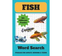 Fish Word Search Puzzle Book: Word Searches with Easy to Read Print about Fish, Fishing, Hunting and More |6x9 inches, 110 pages|50+ Puzzles … Gifts for Vacations, Holidays and Leisure