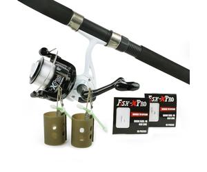 FISH-XPRO 2.40m Ensemble de Canne à pêche Winklepicker Pro - pour Les pêcheurs Sportifs exigeants - Durable et léger - Précision et Puissance ultimes - Ensemble Complet avec Moulinet