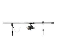 FISH-XPRO Carp Improve Set - Carp Rod Set Black - Ensemble Complet pour la pêche à la Carpe - Matériaux de Haute qualité - Détecteurs de morsures, émerillons, Rodpod, dosserets et étuis Inclus.