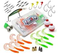 FISH-XPRO Ensemble d'accessoires de poisson prédateur 47 pièces (boîte à Tacklebox)