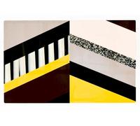 Fishbone Tableau 108x68x40 jaune Moroso - MOROSO FISHBONE GELB T65