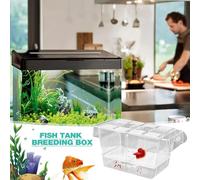 fishBreeding Tanks - Aggressive fishSafe Hatchery, Acrylic Breeder Box with Handles, Divider Incubator Tank, fishNursery Tank, Shrimp ClownfishGuppy Breeding Box | for Aquarium TankfishLove