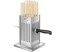 FISHD 49 Trous Brochettes de Barbecue Outil Brochette de Viande Brochette Machine Facile Maker Base Anti-Glissement BBQ Outil