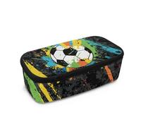 FishDing Trousse à crayons légère avec fermeture éclair pour enfants - Grande capacité, Art Graffiti Football, Taille unique, Organiseur de sac