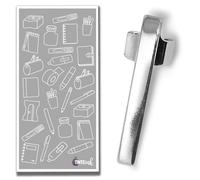 Fisher - Clips pour stylo Bullet Space compatibles avec les stylos Bullet - Chrome/or/noir/uni/chevron Choisissez le style (uni, chromé)